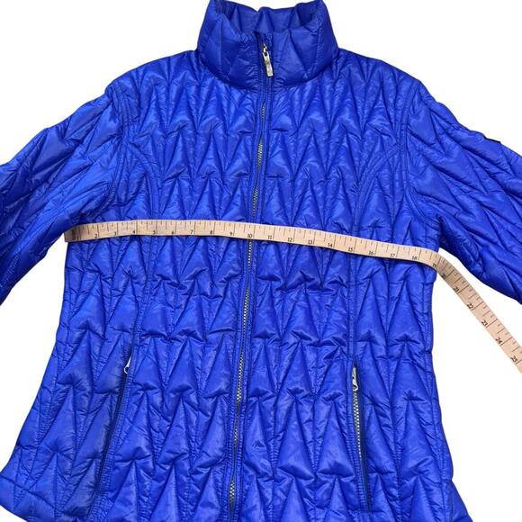 Skea Ltd Cobalt Blue Goose Down Packable Puffer Jacket Womens 12 Winter Ski Coat - Picture 8 of 13
